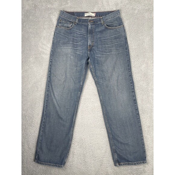LEVIS 559 Jeans Men Waist 36" Relaxed Fit Straight Whisker Wash Denim Blue Loose - Picture 1 of 9